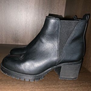 MIA black heel boots.